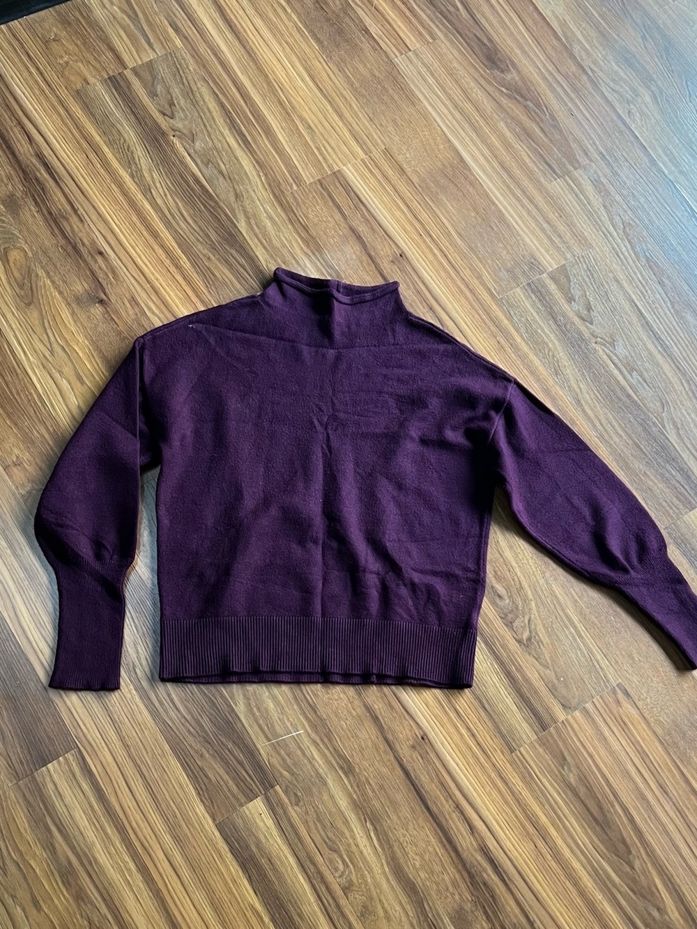 Express Women's Cowl Neck Sweater - Plum